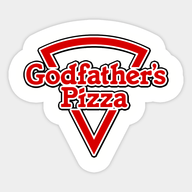 Godfather's Pizza - 2 Sticker by BigOrangeShirtShop